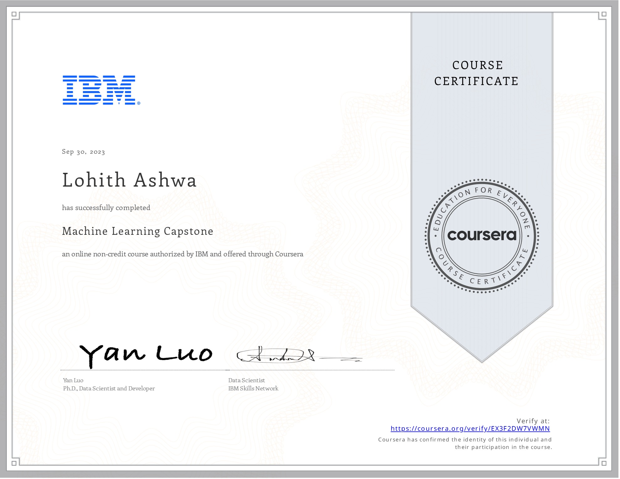 Machine Learning Capstone